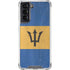 Barbados Flag Distressed Galaxy S22 Clear Case